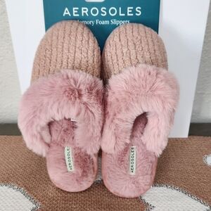 Aerosoles Pink Memory Foam Slippers